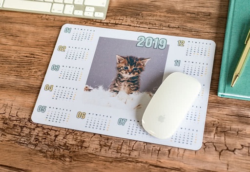 Muismat met kalender